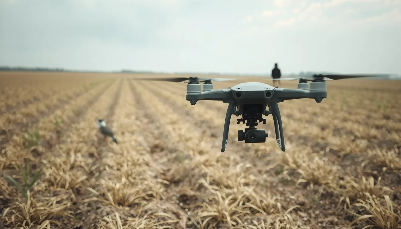 les drones, la fibre optique et les oiseaux