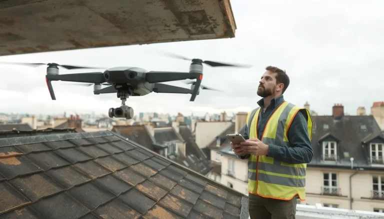 Inspection drone Paris : tarifs, thermographie et avantages pour votre toiture