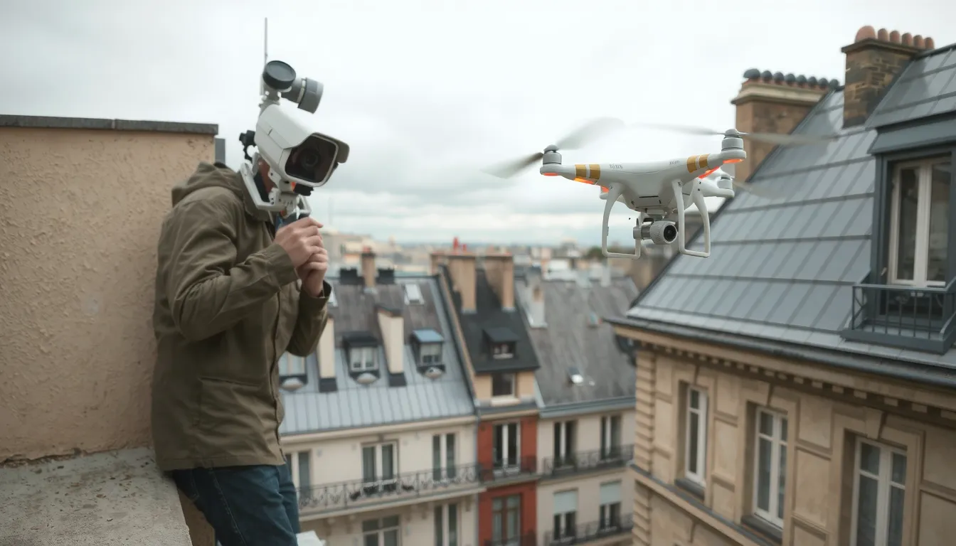 surveillance de sites à distance via drones ou caméras paris