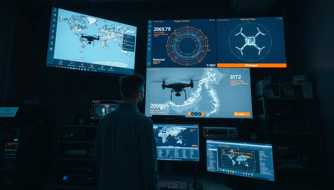 orange drone