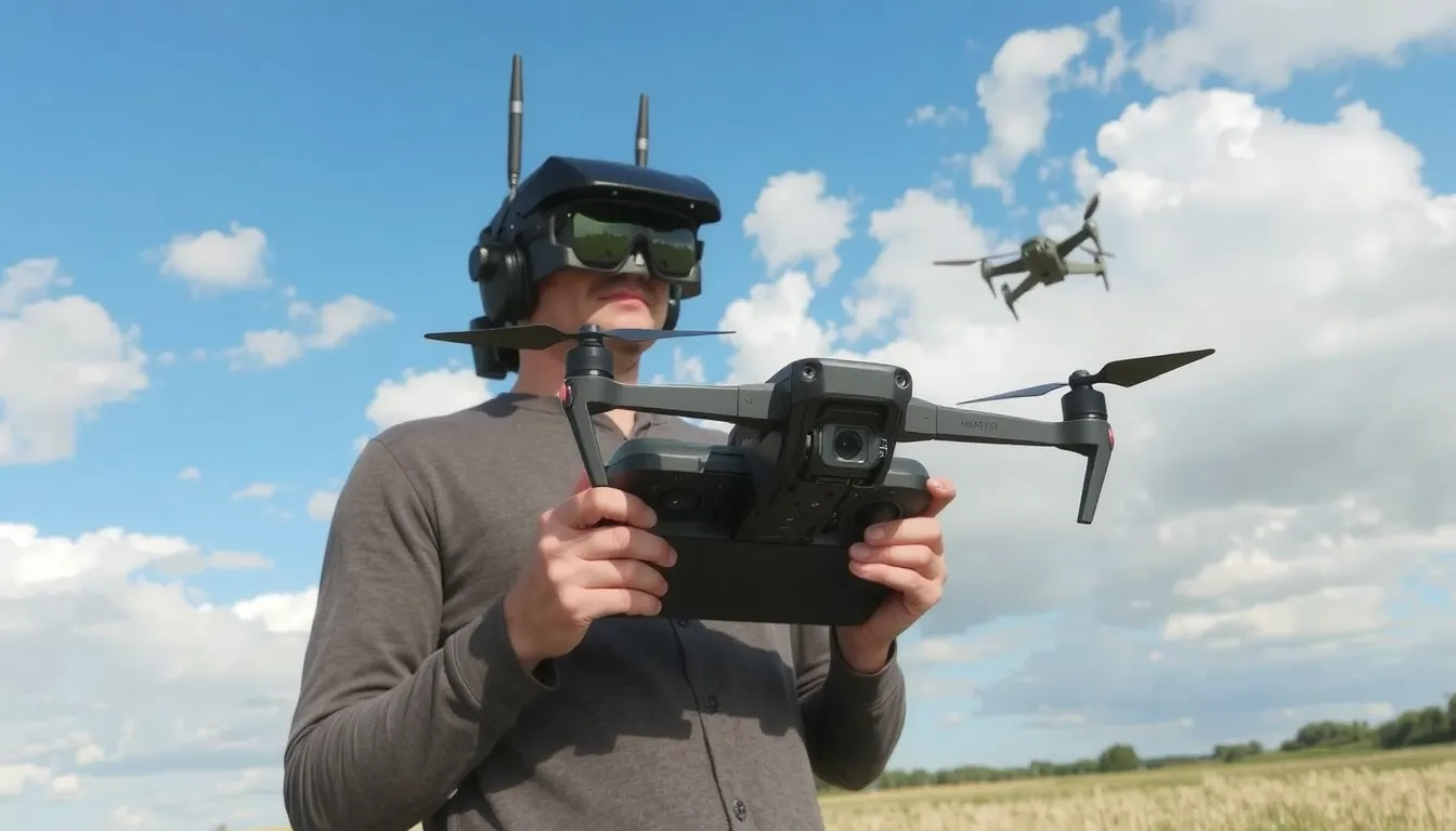 pilotage drone en immersion