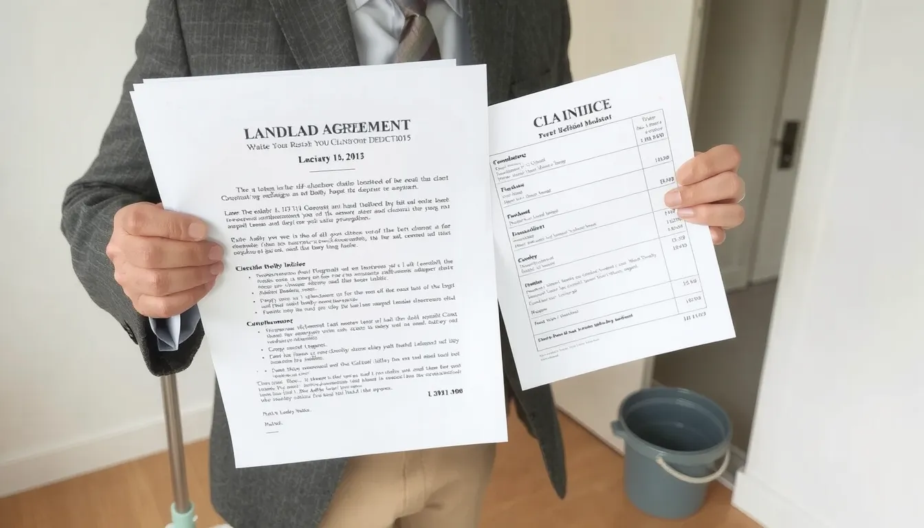 retenue sur caution pour nettoyage conditions legales et