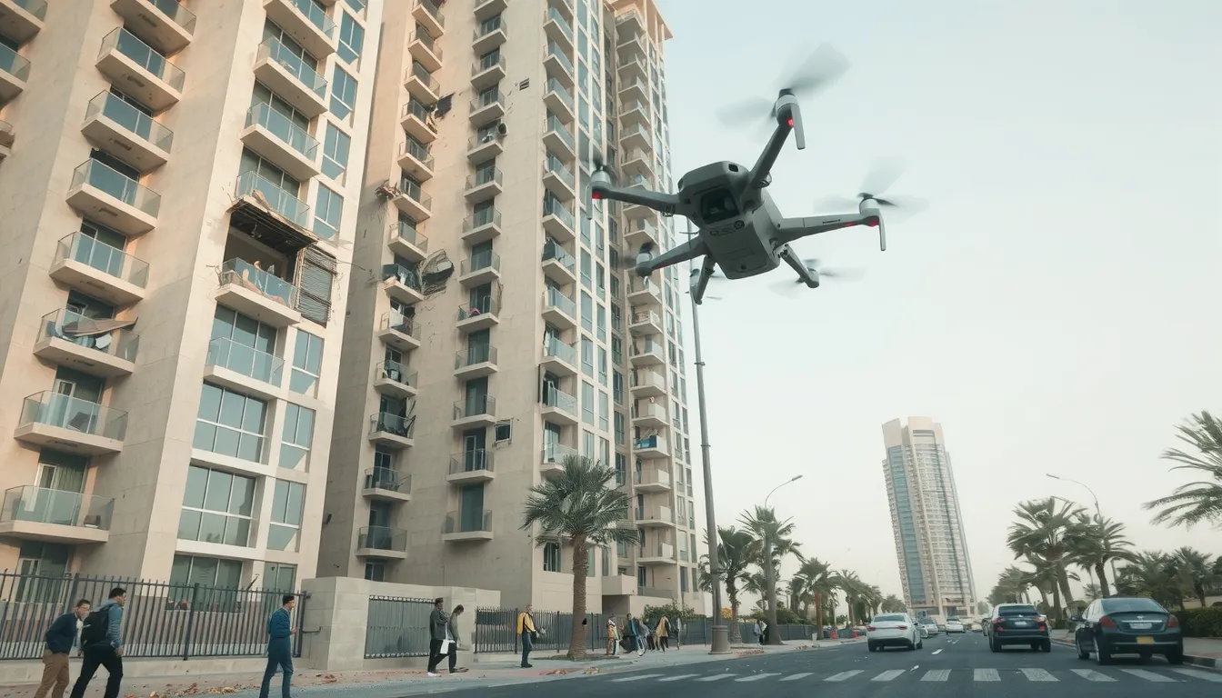drone marina dubai