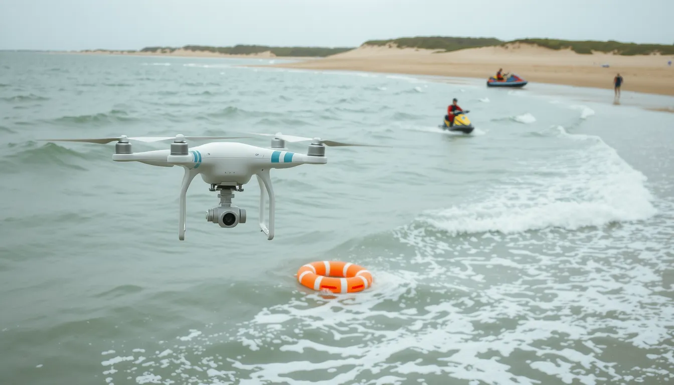 drone sauvetage en mer