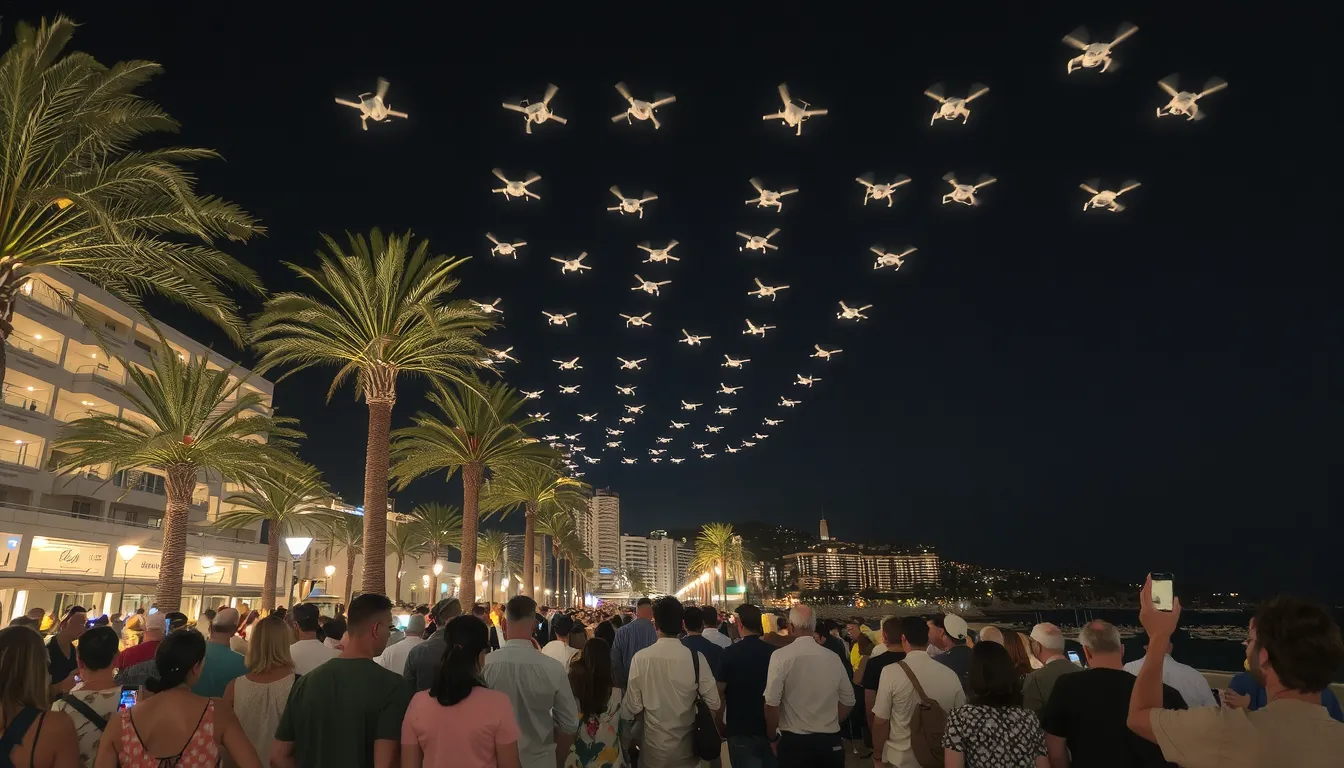 spectacle de drone cannes