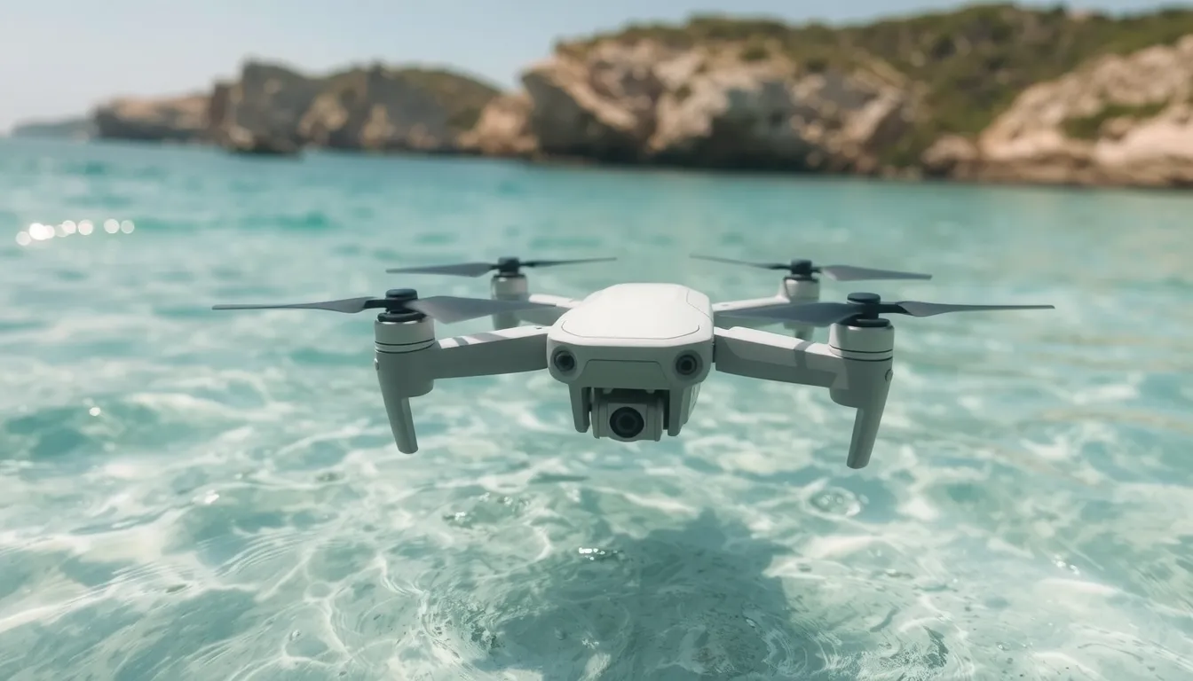 drone qui va dans l eau