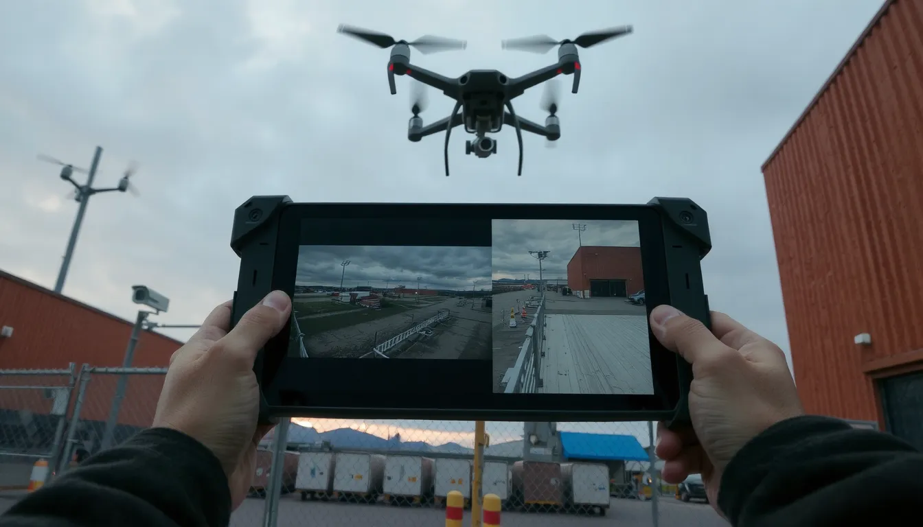 surveillance de sites à distance via drones ou cam
